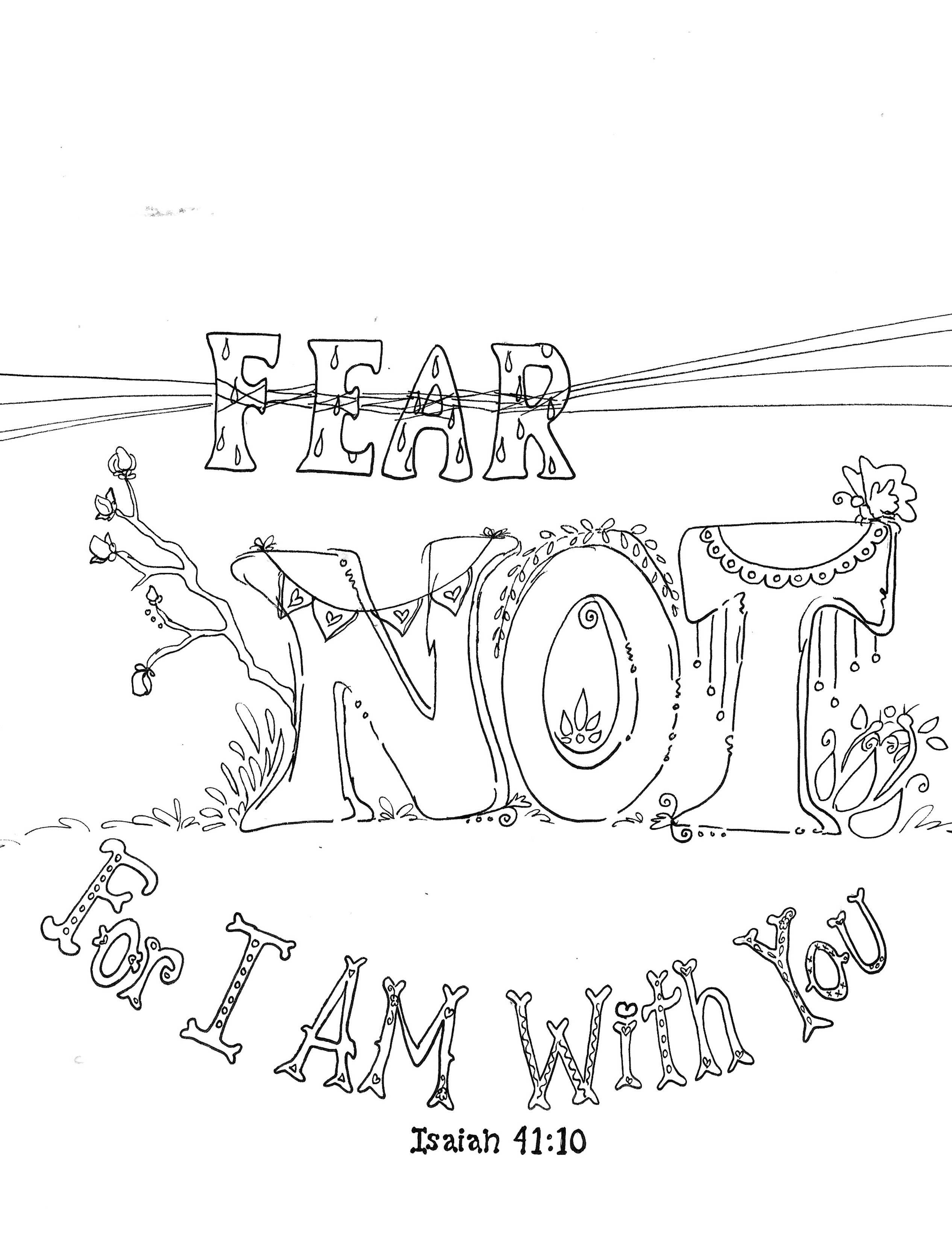 Lord you always make a way to escape fear not xoxfree scripture coloring pages printable x â bible coloring pages bible coloring scripture coloring