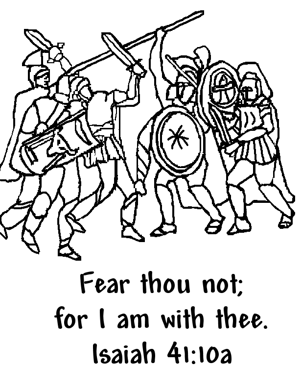 Fear not coloring page