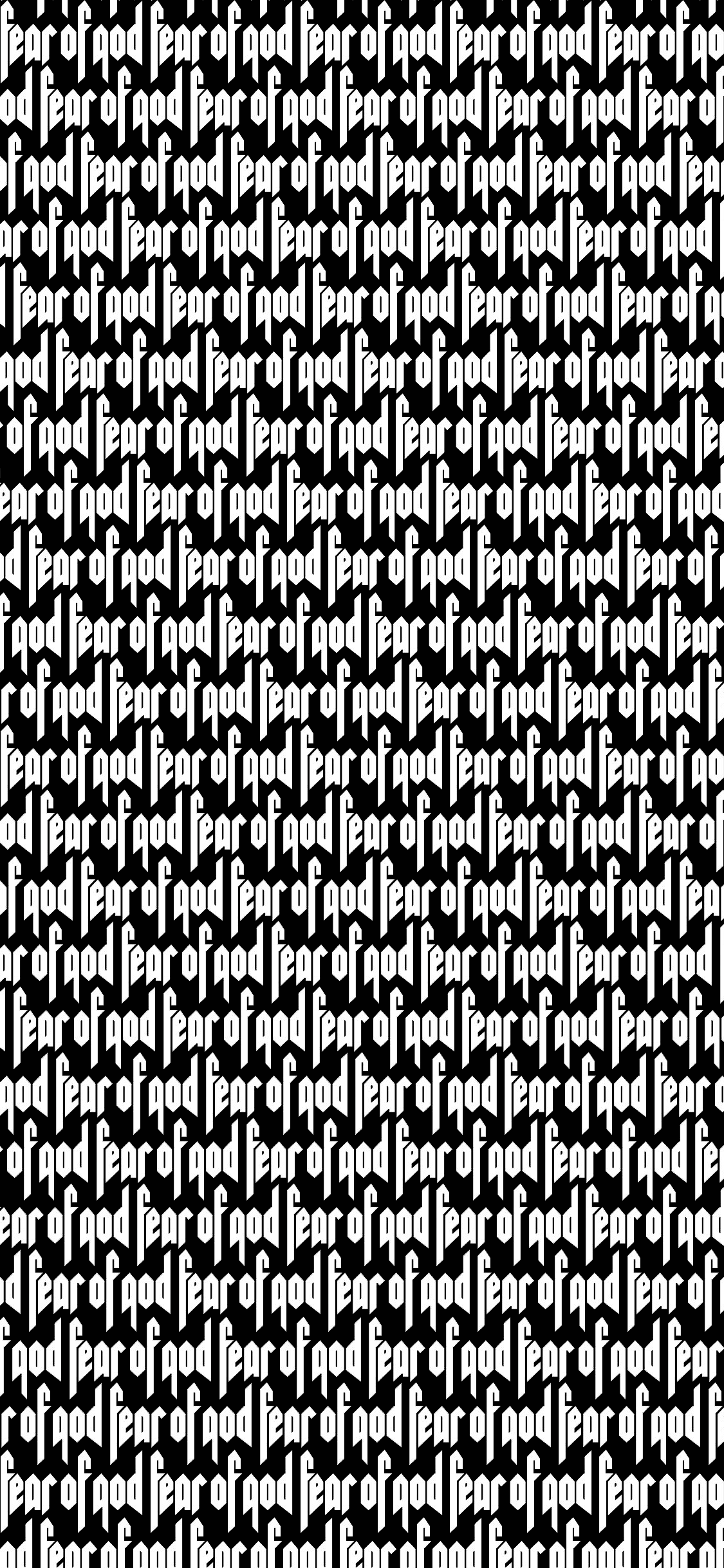 Fear of god logo iphone wallpaper landscape hype wallpaper phone wallpaper