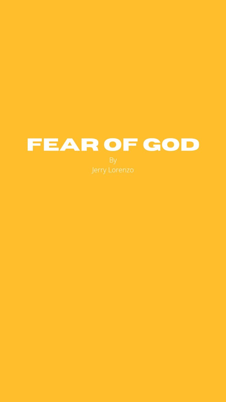 Fear of god wallpaper fear god wallpaper