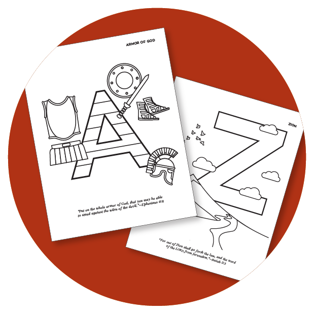 A to z bible coloring pages