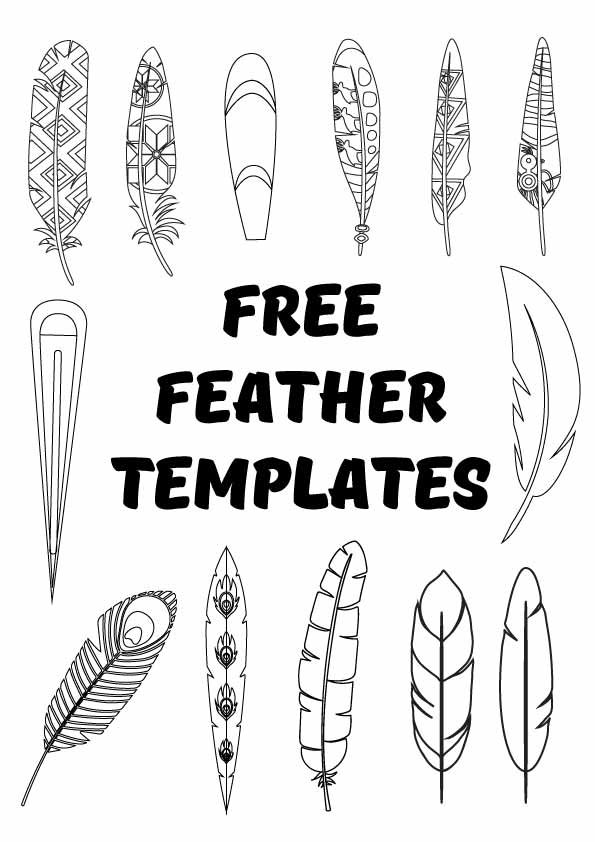 Free printable feather templates pdf
