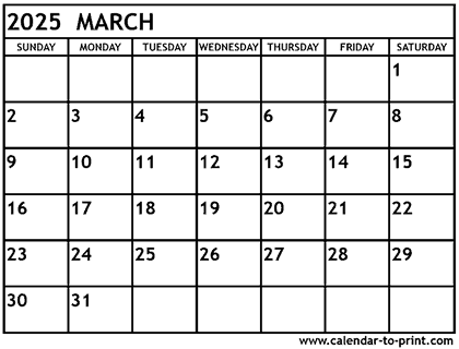 February calendar printable