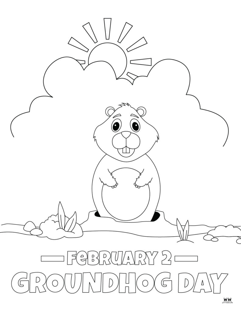 February coloring pages