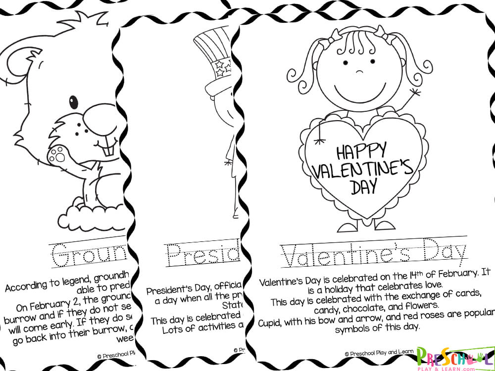 Ð february coloring pages for preschoolers