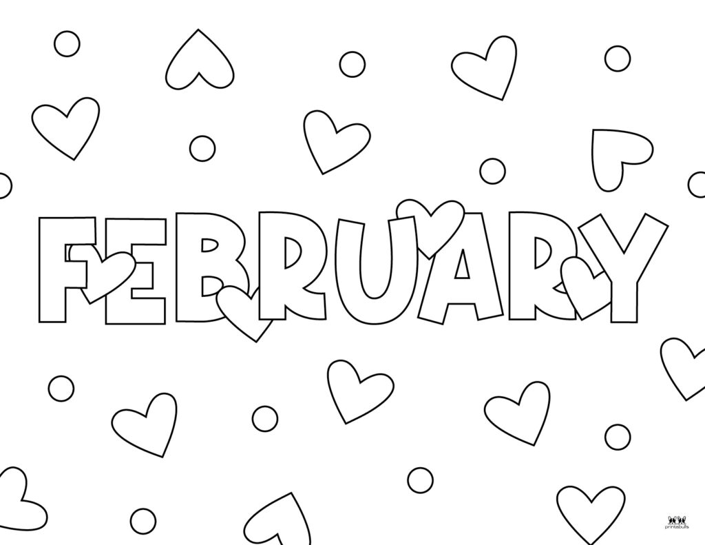 February coloring pages