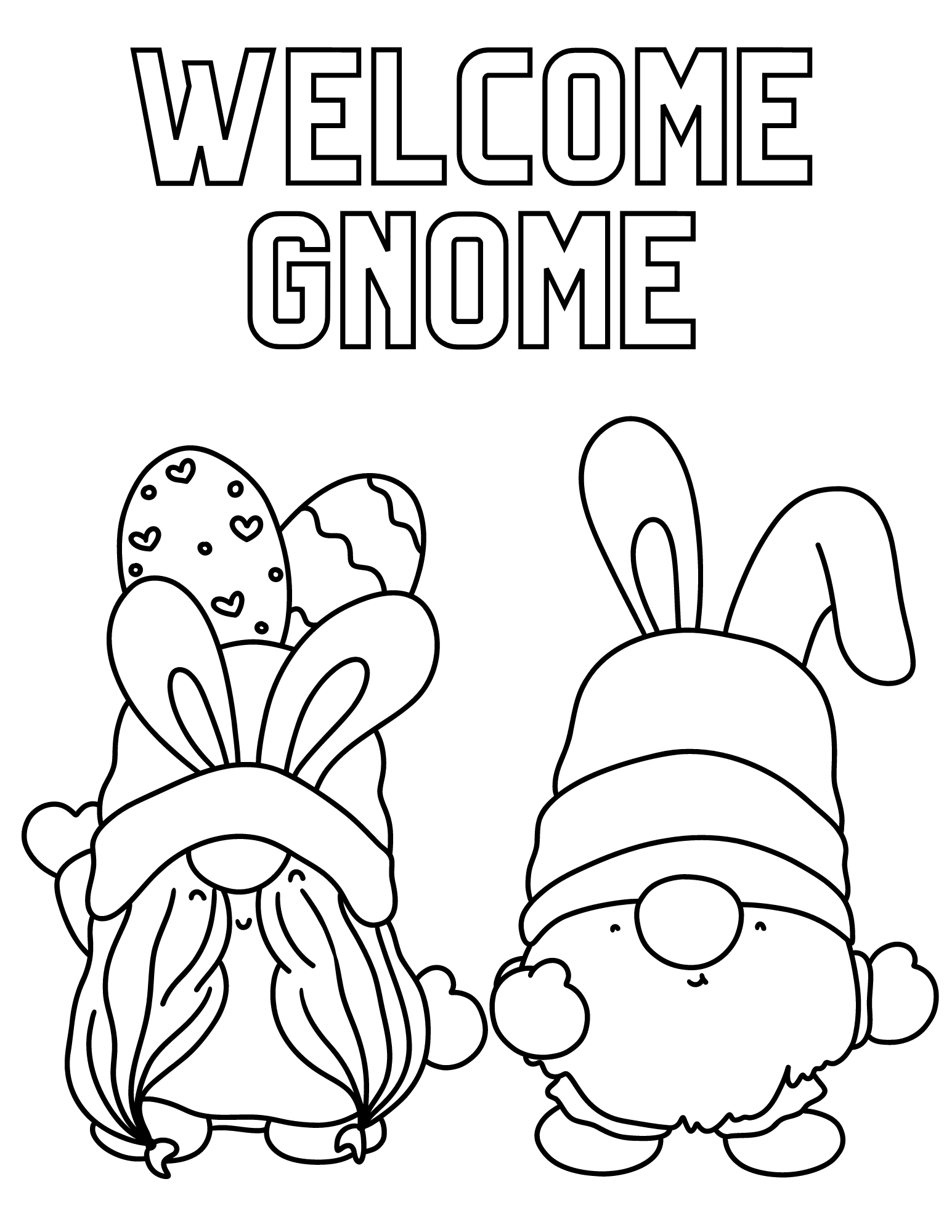 Celebrate the ing season with these fun spring gnomes coloring pages