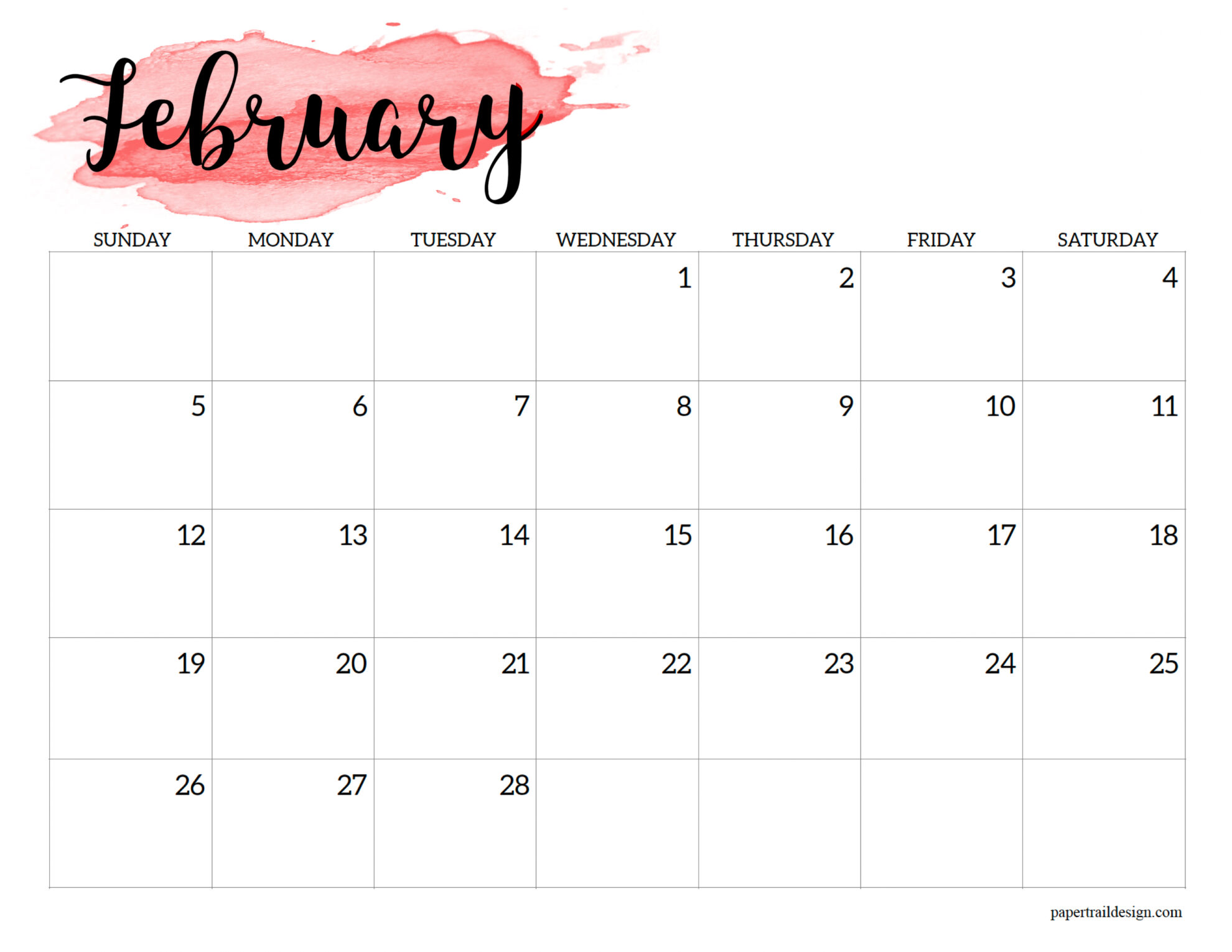 Calendar printable