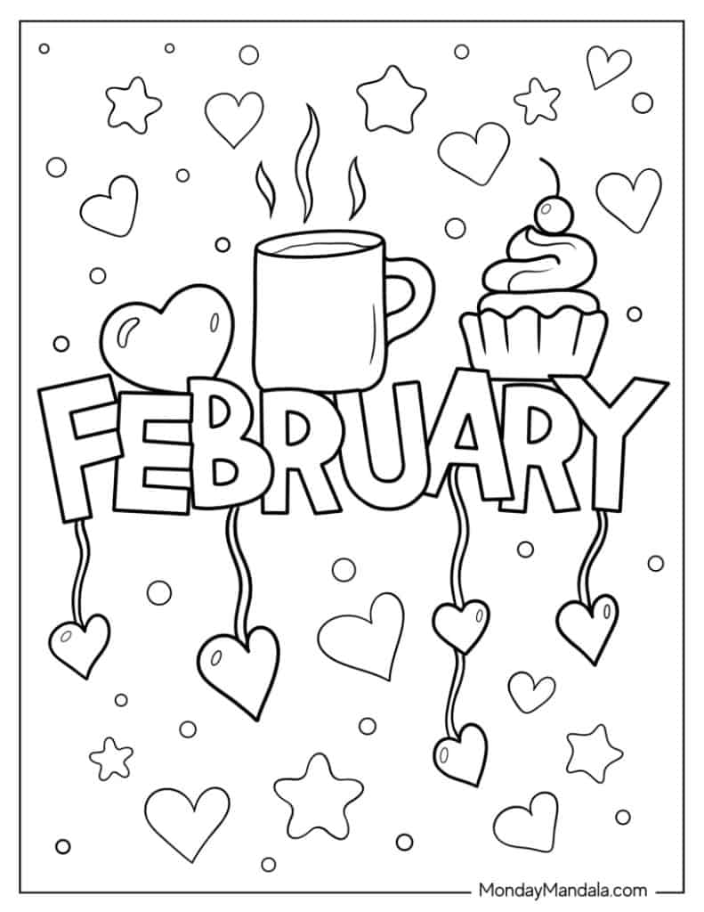 Winter coloring pages free pdf printables