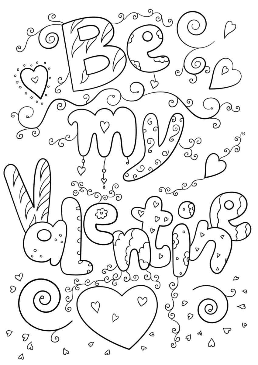 February coloring pages