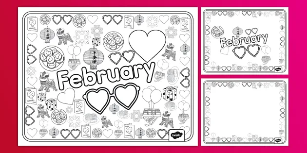 Lets doodle february loring sheets teacher made