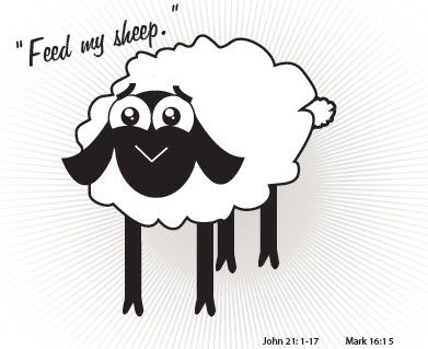 Feed my sheep printable and activity feed my sheep sheep lds kids