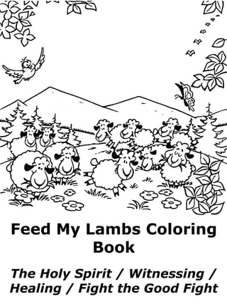 Feed my lambs coloring pages