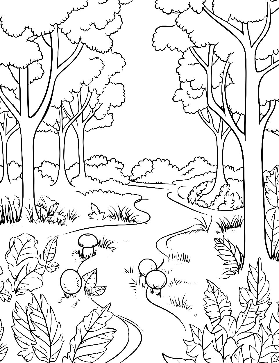 Free fall coloring pages for kids printables fall coloring pages coloring pages nature fall coloring sheets