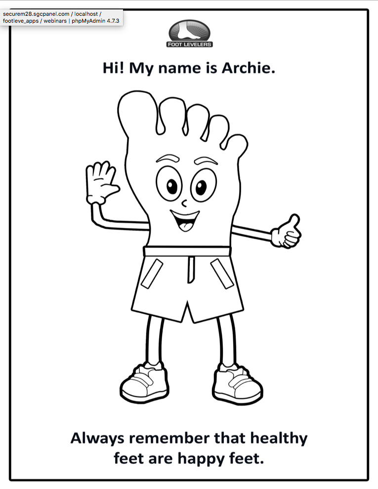 Archie coloring sheet