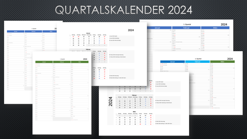 Quartalskalender sweiz zum ausdrucken excel pdf