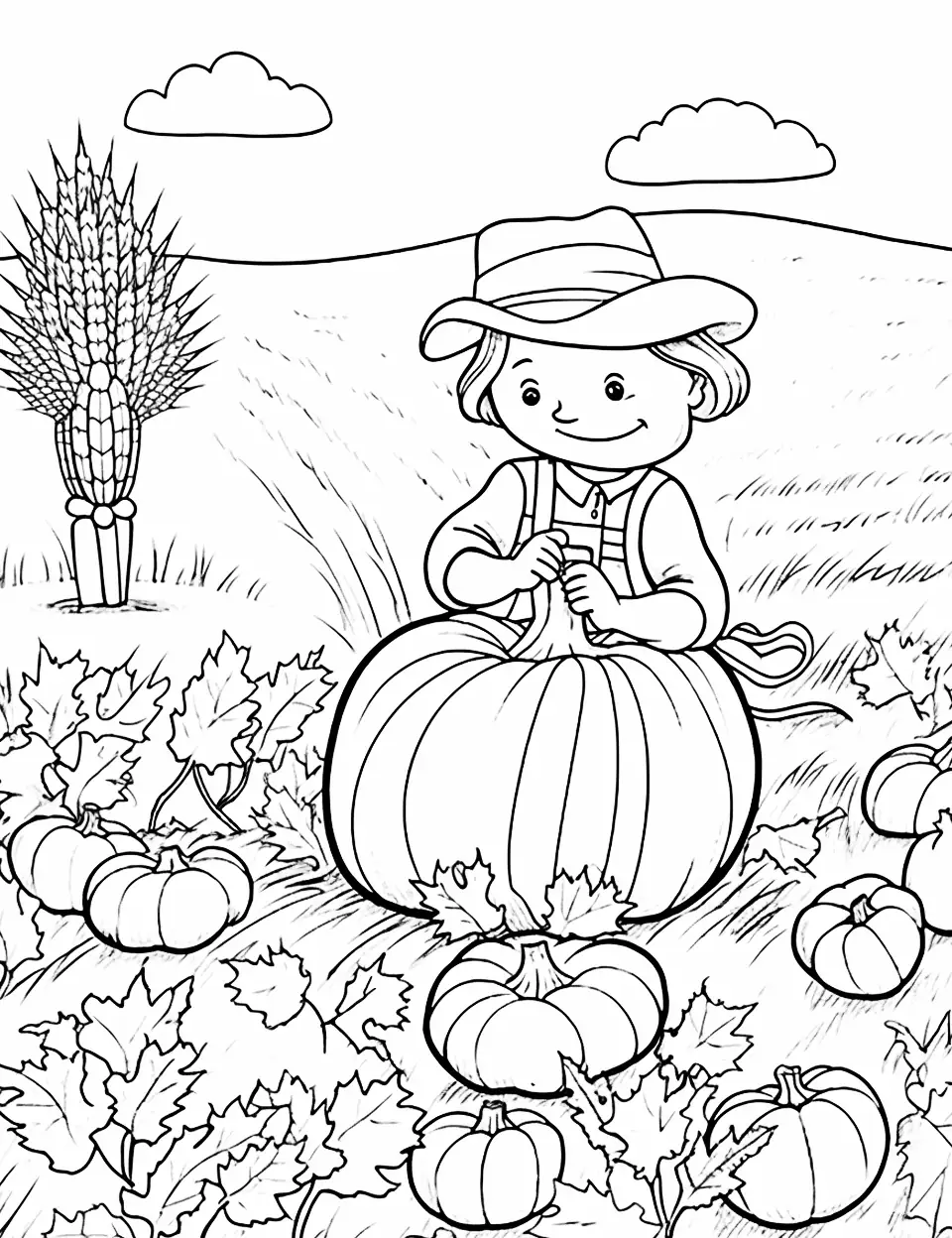 Thanksgiving coloring pages free printable sheets