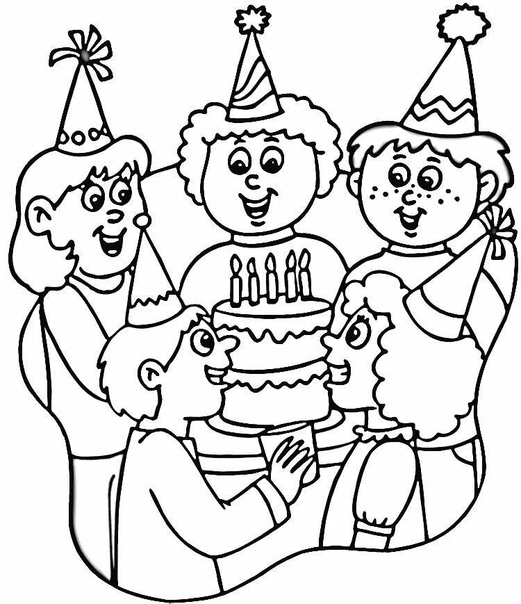 Free printable happy birthday coloring pages for kids