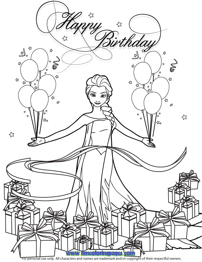 Frozen elsa coloring pages happy birthday sketch coloring page birthday coloring pages elsa coloring pages frozen coloring pages