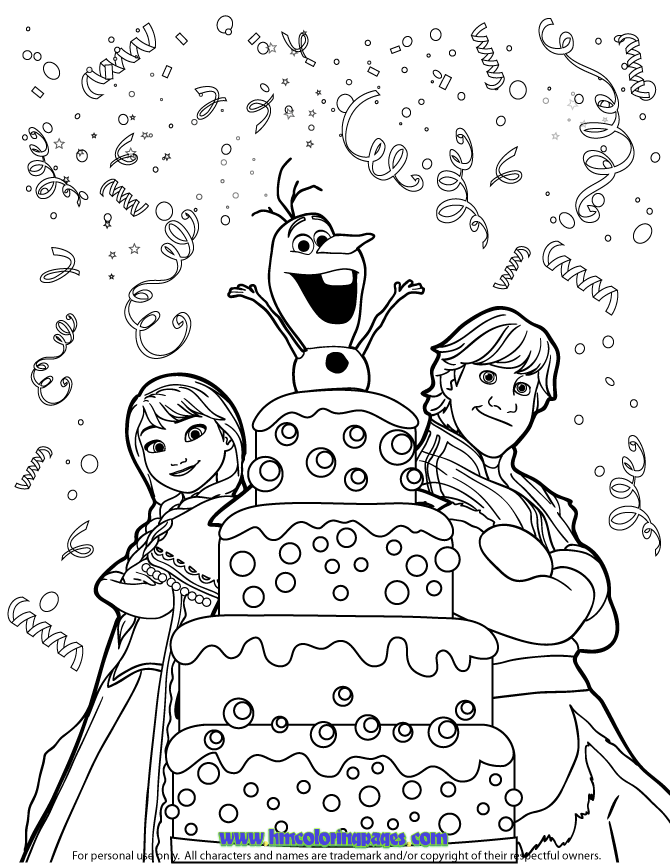 Pin frozen happy birthday coloring pages to print on birthday coloring pages frozen coloring pages happy birthday coloring pages