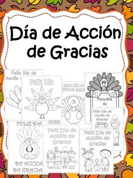 Dia de accion de gracias coloring pages thanksgiving spanish learning spanish spanish thanksgiving teaching spanish