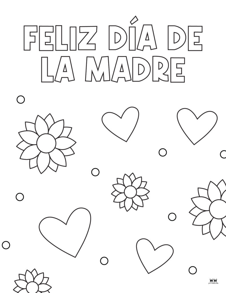 Mothers day coloring pages