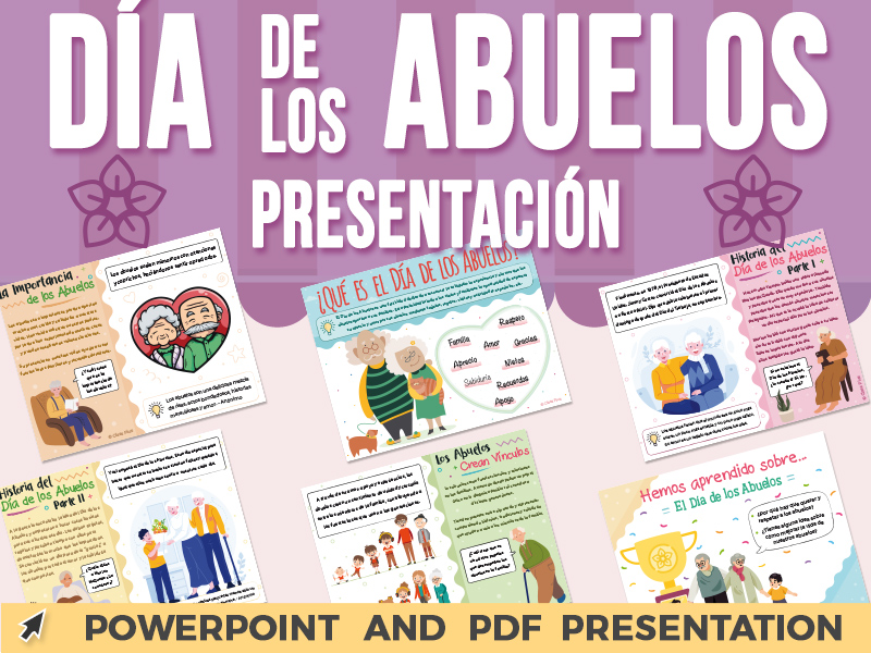 Dãa de los abuelos presentaciãn powerpoint teaching resources