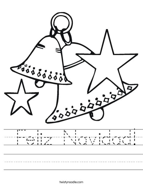 Feliz navidad worksheet