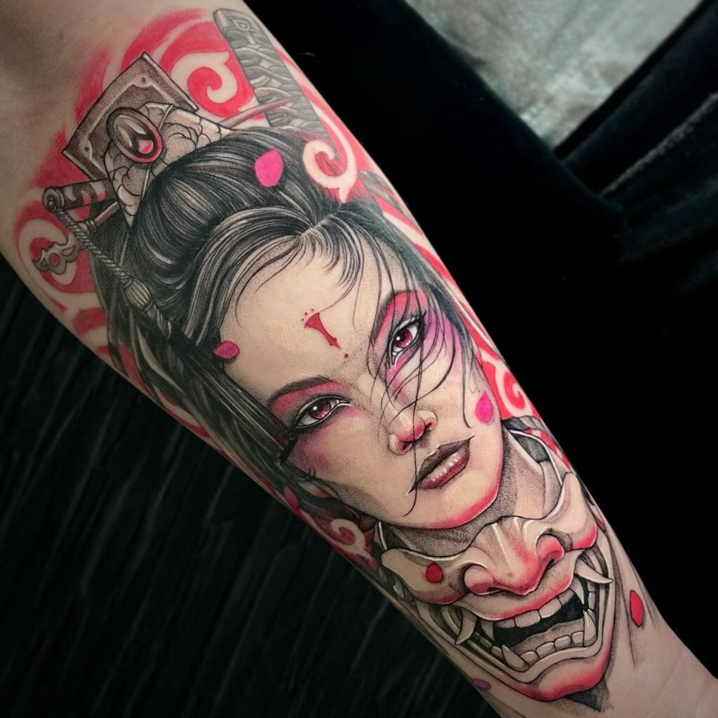 Samurai Girl tattoo by Peter Hlavacka | Post 27483