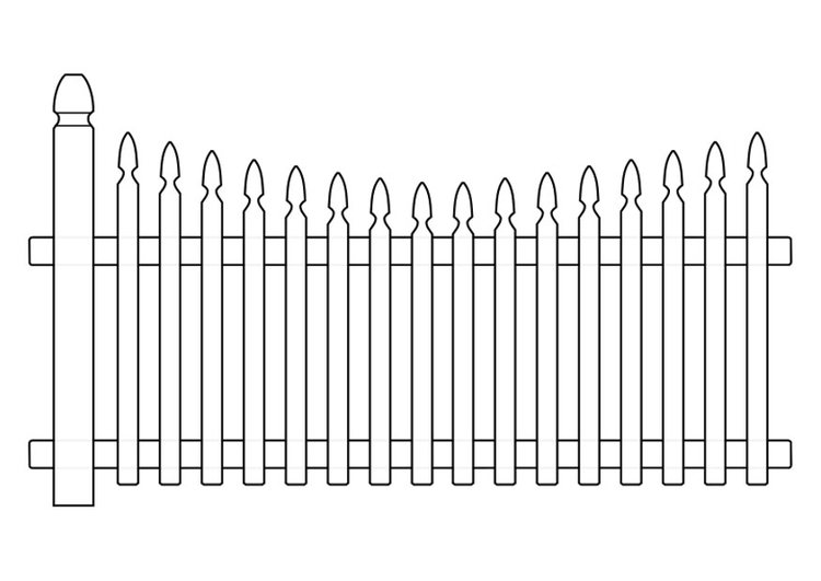 Coloring page gate