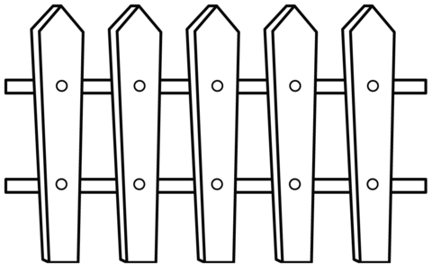 Fence coloring page free printable coloring pages