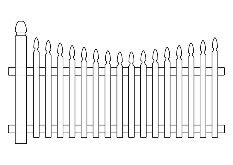 Coloring page gate