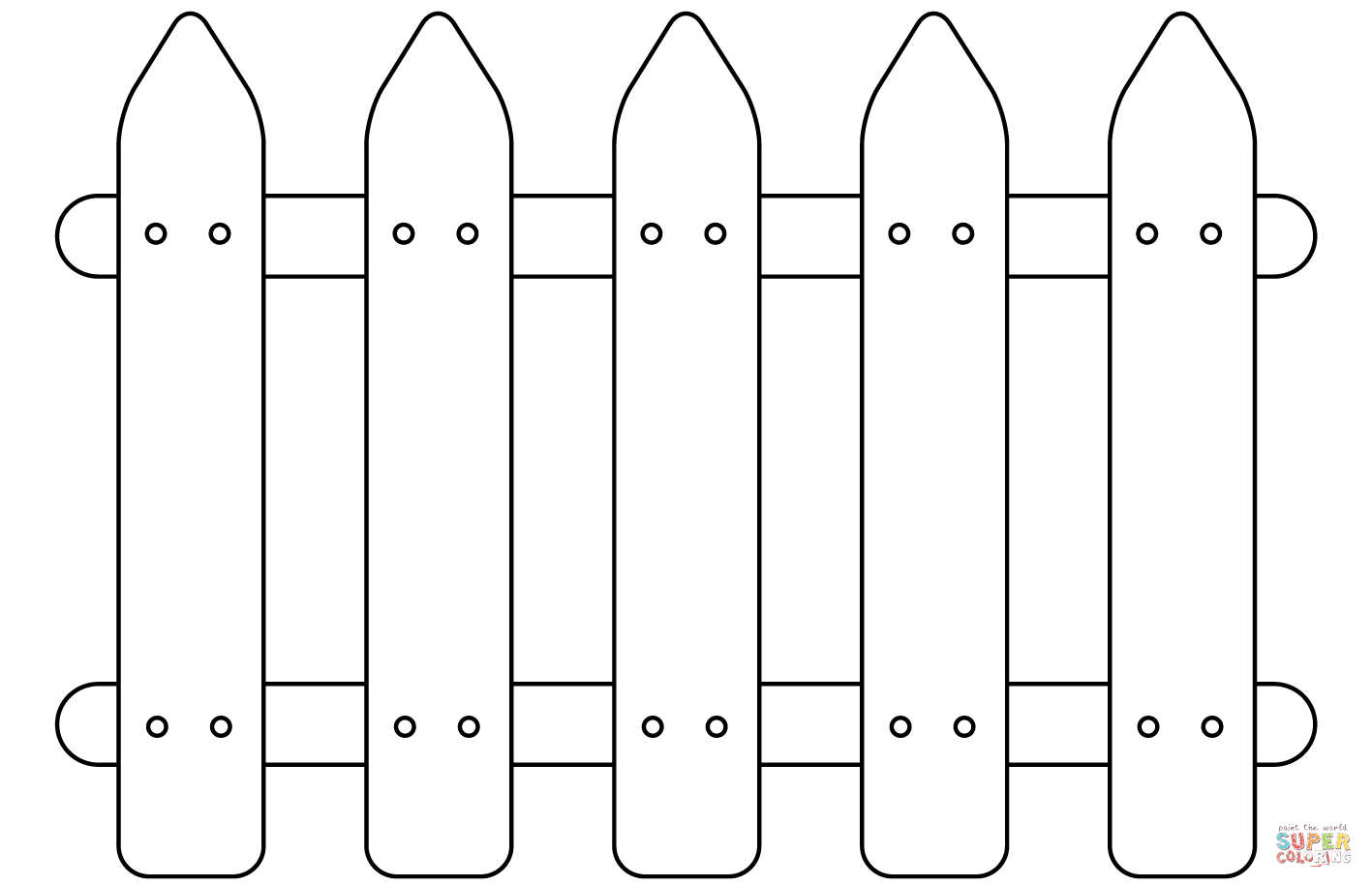 Fences coloring page free printable coloring pages