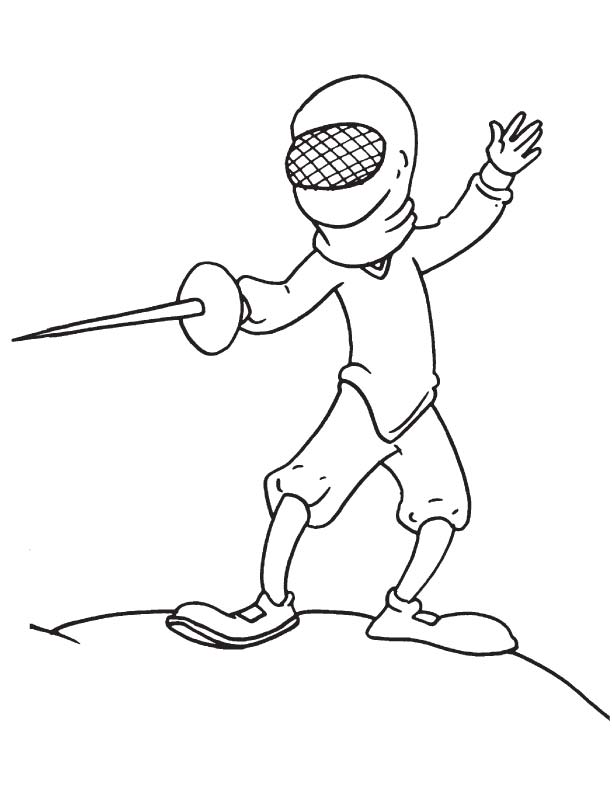 Classical fencing coloring page download free classical fencing coloring page for kids best coloring pages