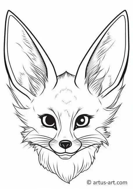 Fennec fox coloring page printable coloring page artus art fox coloring page monster coloring pages pirate coloring pages