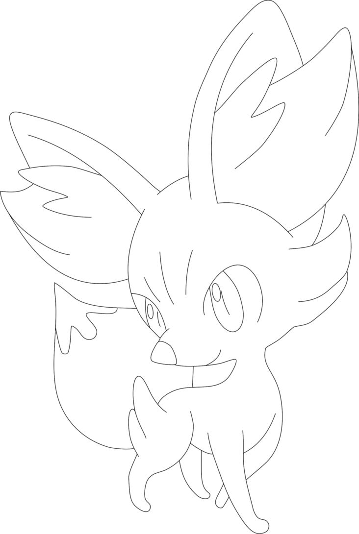 Printable fennekin coloring pages pdf