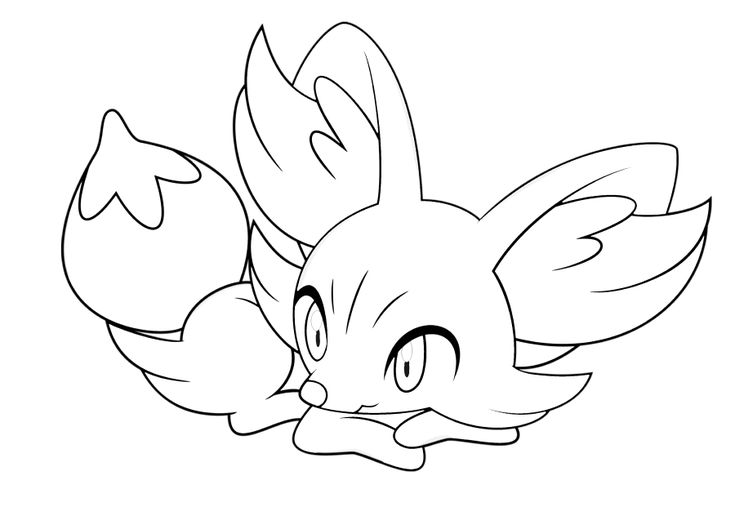 Printable fennekin coloring pages pdf