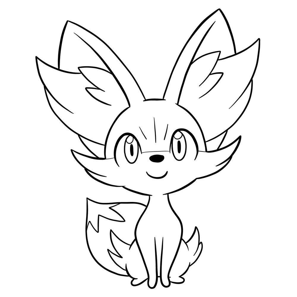 How to draw fennekin pokemon pokemon sketch pokemon drawings drawings