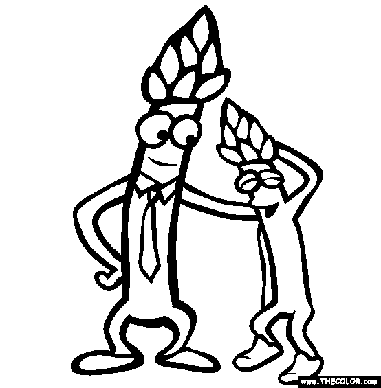 Vegetables online coloring pages