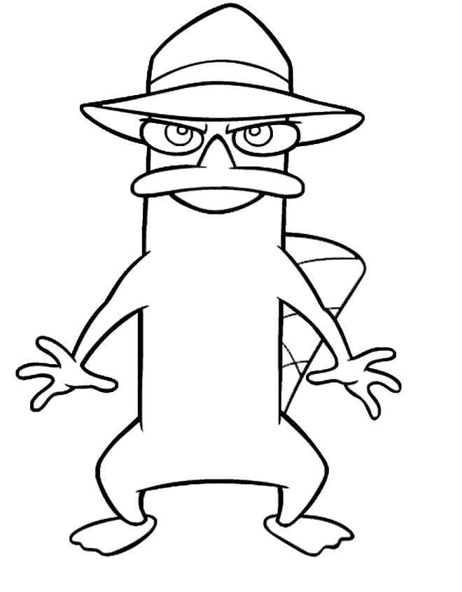 Phineas and ferb coloring pages printable for free download