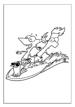 Printable phineas and ferb coloring pages dive into danville adventures p