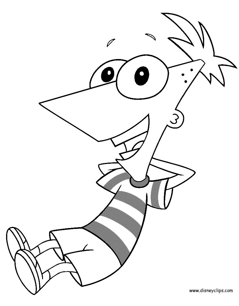 Phineas and ferb coloring pages