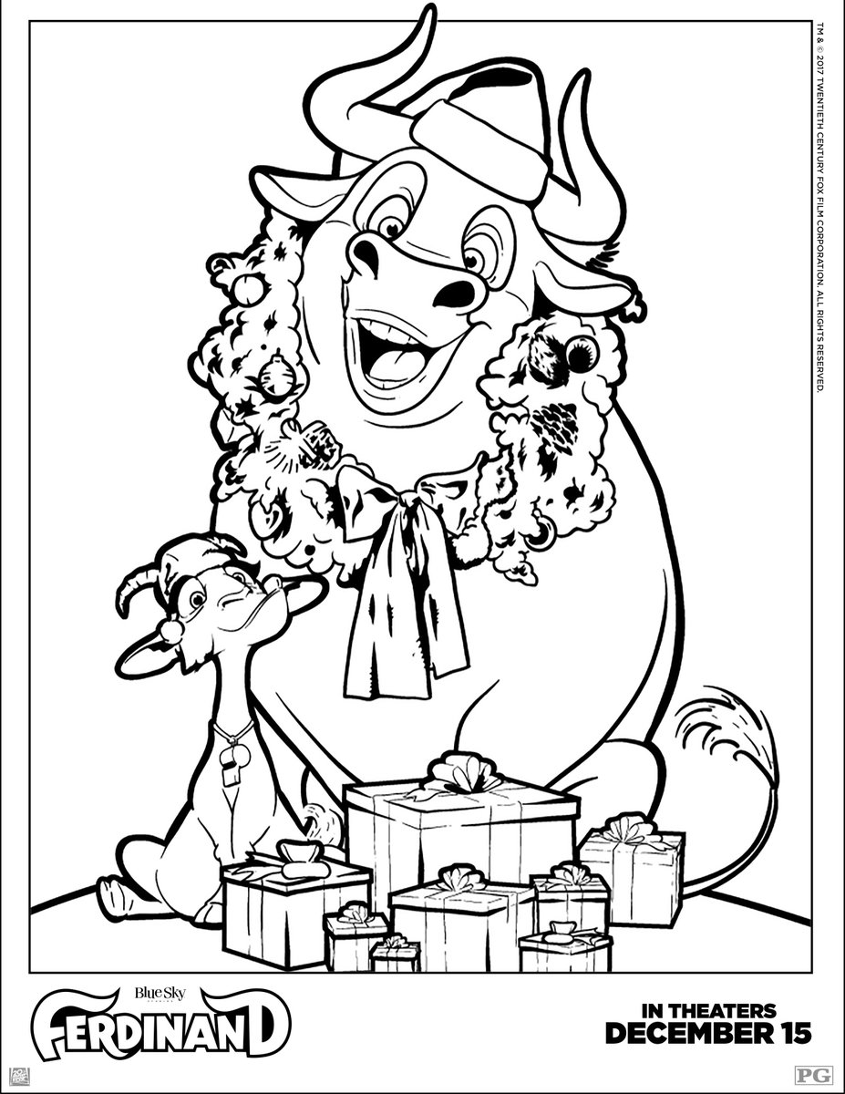 Ferdinand on x get ready for the holidays with ferdinand print and color your own ador