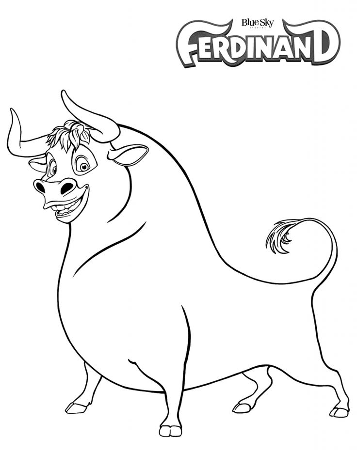 Ferdinand coloring pages