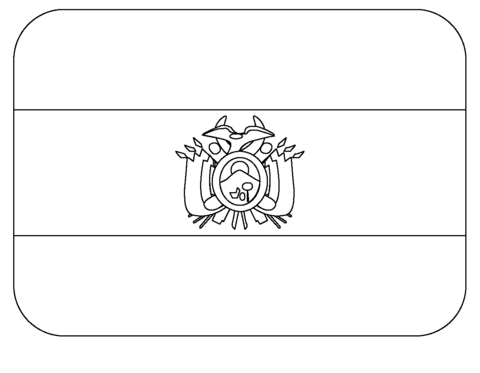Flag of bolivia emoji coloring page free printable coloring pages