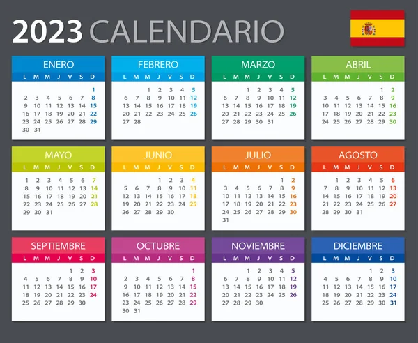 Vector template color calendar argentinian version stock vector by dikobrazik