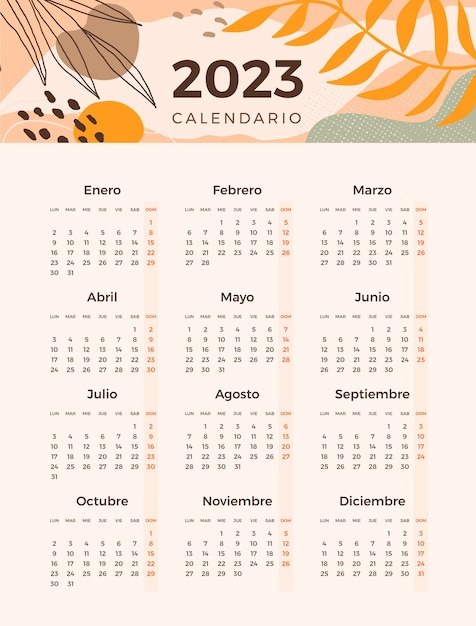 Calendario vectors illustrations for free download