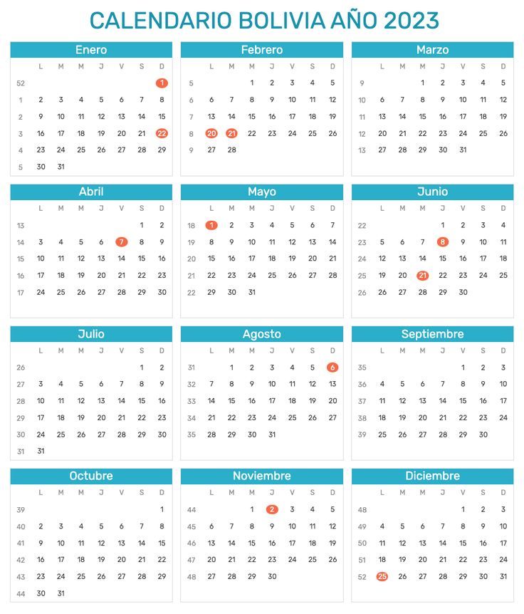 Calendario bolivia calendario calendario con dias festivos calendario dias