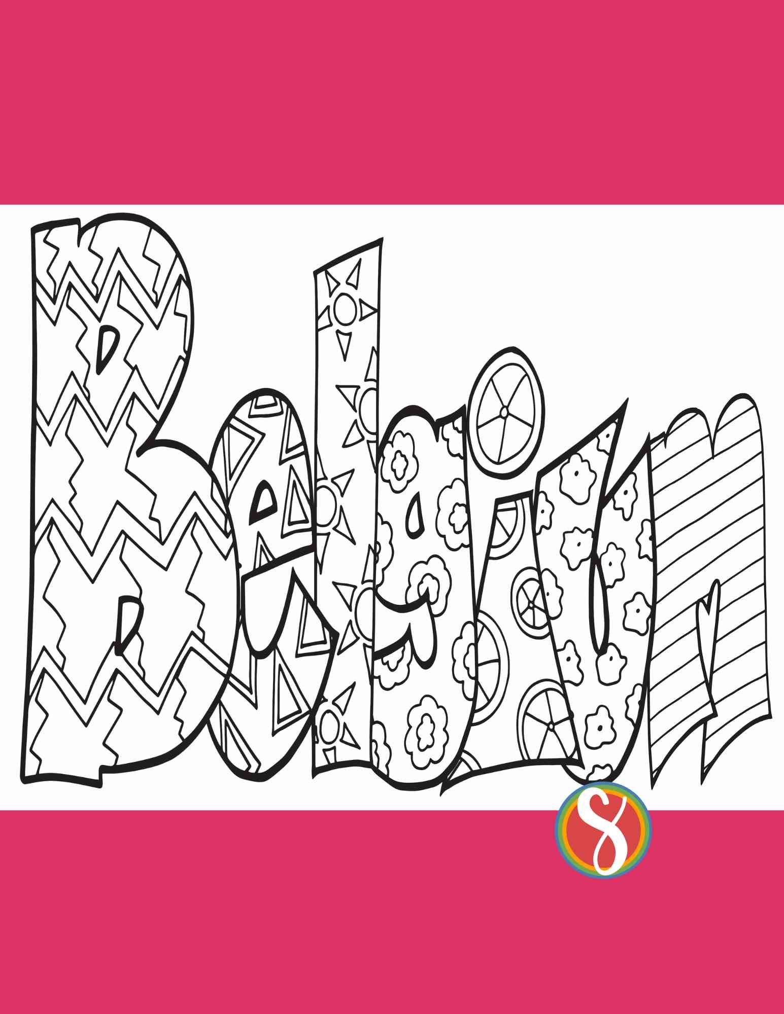 Free belgium coloring pages â stevie doodles