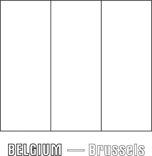 Flag of belgium coloring page